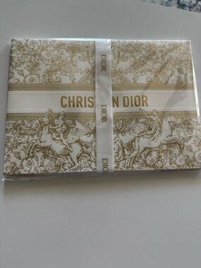 Dior White and Gold Decorative Box with Logo
